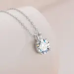 TY Plata de Ley 925, moissanita de 1-5 quilates para mujer, plata esterlina chapada en plata, Color D, collar de compromiso para boda, joyería fina 4