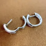 pendientes de aro para mujer con incrustaciones de circonita cúbica deslumbrante, diseño de círculo Simple, accesorios diarios para fiesta, joyería versátil de moda 2