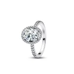 Nuevo anillo de plata 925 en forma de corazón, tamaño 6, 7, 8, 9, adecuado para el Día de San Valentín, regalo de vacaciones para mujer, joyería de moda DIY de alta gama 4