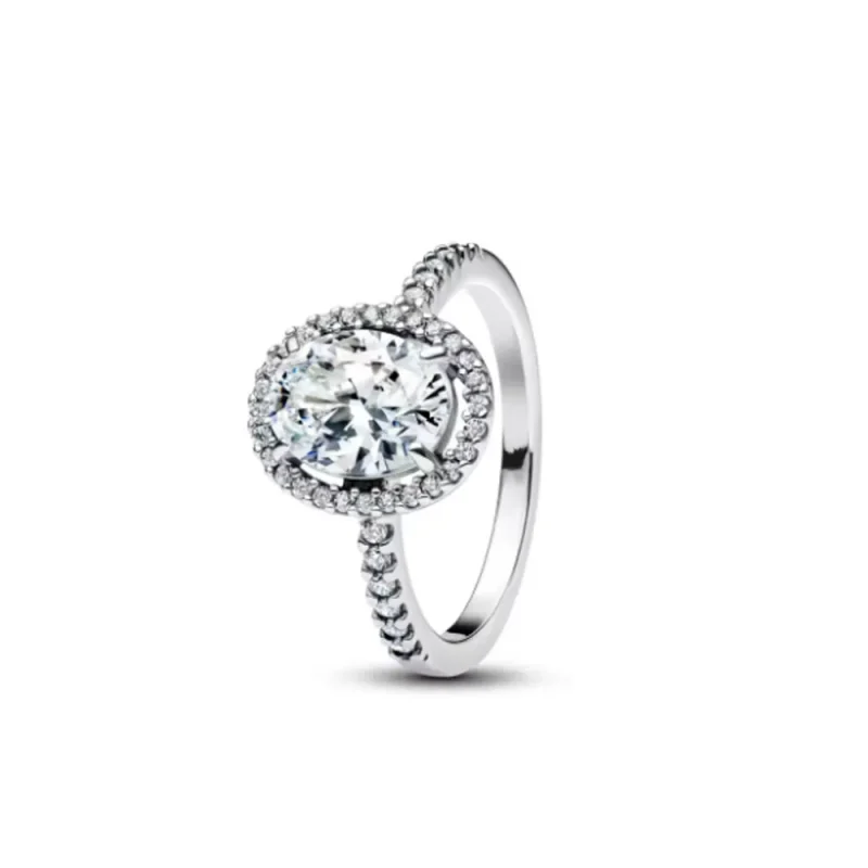 Nuevo anillo de plata 925 en forma de corazón, tamaño 6, 7, 8, 9, adecuado para el Día de San Valentín, regalo de vacaciones para mujer, joyería de moda DIY de alta gama 4