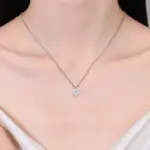 collar con colgante de moissanita de corte princesa para mujer, 0,5 CT, 1ct, plata S925 con cadena de caja chapada en oro, collares para mujer 5