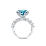 Anillo de Plata de Ley 925 para mujer, anillo de Hada de moissanita de 3/5CT con certificado, regalo de relación de Color D, joyería fina de compromiso 6