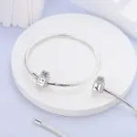 Pulseras de plata de ley 925 originales, 17-20CM, amor, corazón, flores, mariposa, dijes, pulsera de cuentas para mujer, regalo de joyería de moda 4 Pulseras de plata de ley 925 originales, 17-20CM, amor, corazón, flores, mariposa, dijes, pulsera de cuentas para mujer, regalo de joyería de moda 4