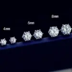 Pendientes de moissanita 100% con certificado GRA para mujer, pendientes con pluma de prueba de diamante, joyería fina de Plata de Ley 925 6