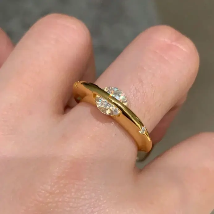 Anillo de Plata de Ley 925 personalizado con forma de planeta alrededor de circón avanzado para mujer, joyería fina diaria de alta calidad para fiesta de boda 2