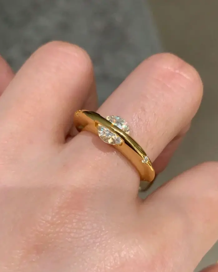 Anillo de Plata de Ley 925 personalizado con forma de planeta alrededor de circón avanzado para mujer, joyería fina diaria de alta calidad para fiesta de boda 2
