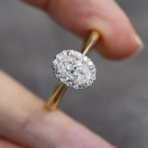 anillos de boda a la moda para mujer, cristal de dos tonos de lujo, circonita cúbica AA, compromiso, fiesta de aniversario, joyería femenina elegante 1