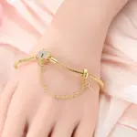 Pulsera Original de Plata de Ley 925 con Dijes, 17-20CM, Corazón Dorado, Llave del Amor, Trébol, Brazalete, Joyería para Mujer, Regalo 5