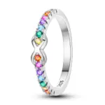 Anillo cerrado de plata de ley S925 con flor de Iris púrpura para mujer, joyería Original para dedo, regalos finos de moda para fiesta 31