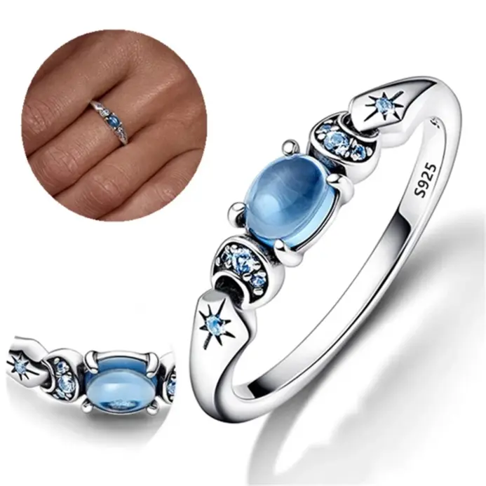 Nuevo Serie blanca, anillos de dedo originales de Plata de Ley 925 para mujer, Margarita de plata, mamá, corazón, piedra de circonia, joyería de lujo 2