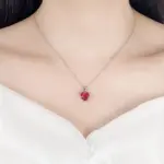 Juegos de joyas para mujer de plata de ley 925, anillo de circón con forma de corazón, pendientes, collar, boda, novia, elegante, Navidad, envío gratis 6