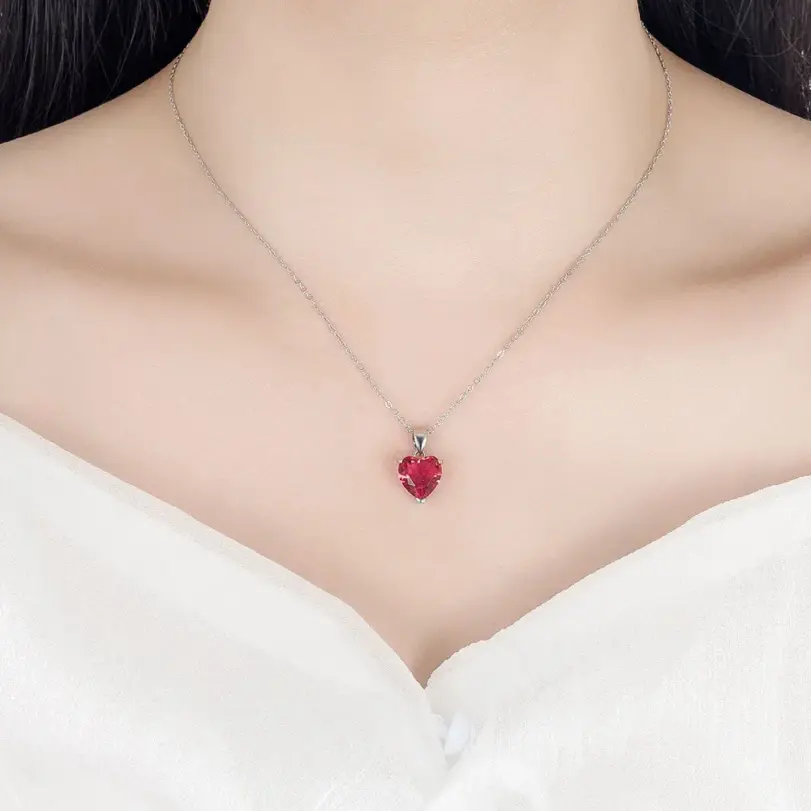 Juegos de joyas para mujer de plata de ley 925, anillo de circón con forma de corazón, pendientes, collar, boda, novia, elegante, Navidad, envío gratis 6