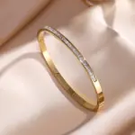 1 Uds. Pulsera apilada con números romanos con incrustaciones de circón brillante para mujer, accesorios de joyería exquisitos de moda para uso diario 3 1 Uds. Pulsera apilada con números romanos con incrustaciones de circón brillante para mujer, accesorios de joyería exquisitos de moda para uso diario 3