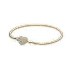 2026 gran oferta moda 17 ~ 20CM plata 925 cadena de serpiente pulseras de corazón de amor se ajustan cuentas originales colgantes dijes DIY joyería regalo 3