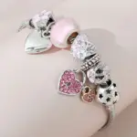Pulsera de amor con cuentas de varios elementos para mujer, accesorios de joyería para la familia, regalo de vacaciones de fiesta de vestir diario, 1 unidad, 005 14