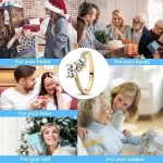 Anillo de plata de ley 925 con exquisita serie dorada, anillo de corona brillante en forma de corazón, regalo de joyería con dijes de moda, superventas 6