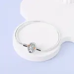 Pulseras de cuentas con cierre de cadena de serpiente Original de plata 925, dijes, joyería DIY para mujer 5