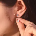 Pendientes de moissanita de 100% para mujer, joyería fina de Plata de Ley 925 con pluma de prueba de diamante, promoción 6