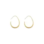 Pendientes de aro de boda con elipse dorada de Plata de Ley 925 para mujer, joyería femenina de lujo, joyería de dinero 925 5