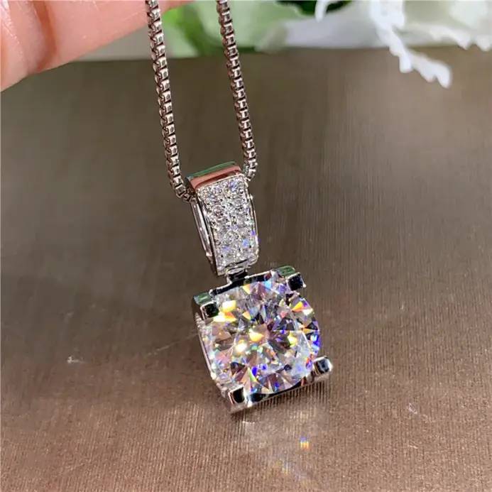 collar de lujo para mujer, Circonia cúbica redonda grande, accesorios sencillos y elegantes para mujer, joyería nueva moda 2021 1