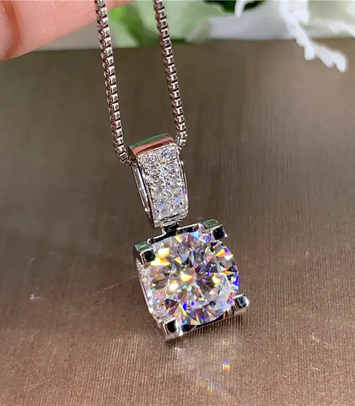 collar de lujo para mujer, Circonia cúbica redonda grande, accesorios sencillos y elegantes para mujer, joyería nueva moda 2021 1