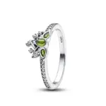 Anillo de Plata de Ley 925 con lazo rosa y perla blanca, anillos para mujer, accesorios de joyería de moda europea, regalos de corazón, Patry de boda 5