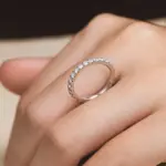 Anillos de boda de moissanita de 5 piedras, banda de media eternidad de corte brillante redondo, anillo de boda de diamante de laboratorio de plata 925 de 3mm para mujeres y hombres 48 Anillos de boda de moissanita de 5 piedras, banda de media eternidad de corte brillante redondo, anillo de boda de diamante de laboratorio de plata 925 de 3mm para mujeres y hombres 48