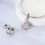 Abalorios originales de Plata de Ley 925 con forma de corazón y amor, colgante de cuentas compatible con Pulsera Original, collar, dijes DIY, regalo de joyería para hombre y mujer 6