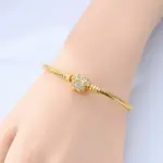 Pulsera Original de Plata de Ley 925 con Zirconia en Forma de Huella de Mascota Dorada, de 17-20 CM, Compatible con Dijes y Colgantes Originales, para Mujer, Regalo de Joyería DIY 4