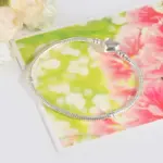 Pulsera de plata 925 Original con forma de corazón, brazalete con cuentas de serpiente, regalo para mujer 4 Pulsera de plata 925 Original con forma de corazón, brazalete con cuentas de serpiente, regalo para mujer 4