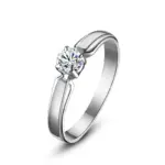 anillos de circón cúbico redondos individuales para mujer, accesorios de compromiso para boda, anillos femeninos simples y elegantes, joyería de moda 4