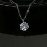 Nuevo Collar de plata de ley 925 con moissanita de 2 quilates, cadena con colgante, joyería fina para mujer, boda, fiesta clásica brillante, moda 6