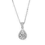 Nuevo collar de plata de ley 925, colgante exquisito de moissanita de 3 quilates para mujer, joyería de boda Noble a la moda, regalos de fiesta 6