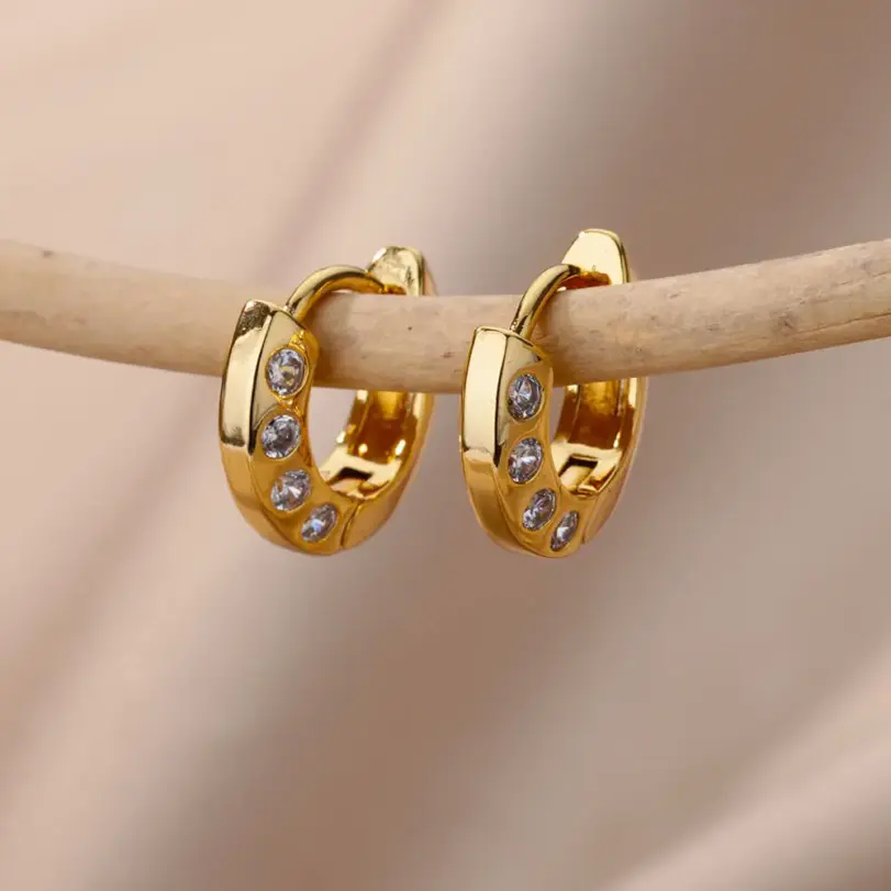 Pendiente de estrella de circón para mujer y niña, pendiente Piercing de aro de acero inoxidable y2k 2023, nuevos accesorios de joyería, aretes, envío gratis 26
