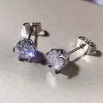 Pendientes de moissanita GRA 100% auténtica para mujer, joyería fina de 18K con 2 certificados, Plata de Ley VVS1 6
