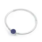 Nueva Pulsera de Plata de Ley 925 de Moda con Hojas y Perlas Azules, Compatible con Pulseras DIY Originales, Joyería para Mujer 5 Nueva Pulsera de Plata de Ley 925 de Moda con Hojas y Perlas Azules, Compatible con Pulseras DIY Originales, Joyería para Mujer 5