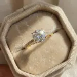 Preciosos anillos redondos de circón brillante de Plata de Ley 925 para mujer, aniversario, boda, regalo de joyería fina de lujo de alta calidad 1