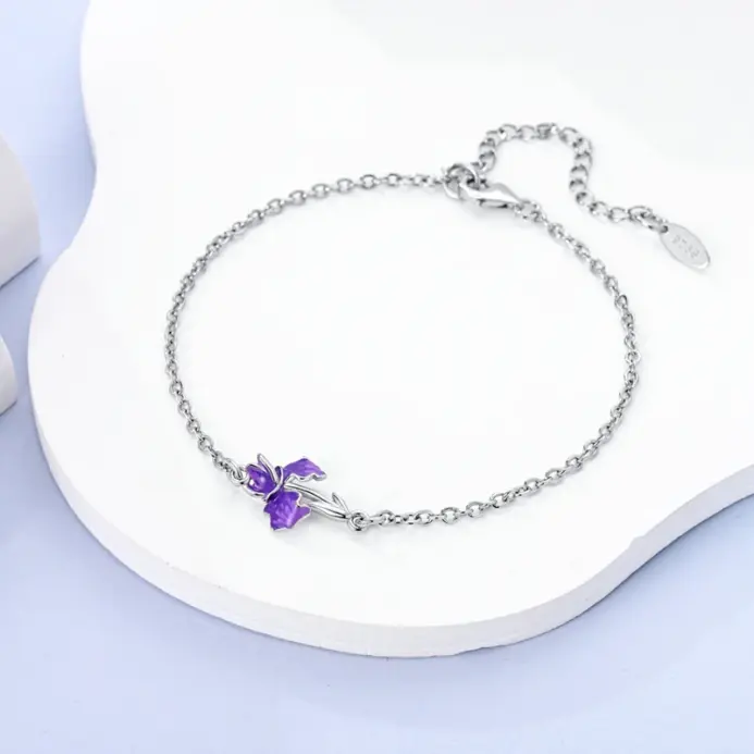 Pulsera Original de Plata de Ley 925, pulsera con dijes de 17-20CM, pulsera de corazón para mujer, pulsera, dijes, regalos de joyería de cumpleaños 3