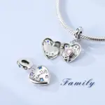 Abalorios originales de Plata de Ley 925 con forma de corazón y amor, colgante de cuentas compatible con Pulsera Original, collar, dijes DIY, regalo de joyería para hombre y mujer 5