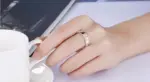 Nuevos dijes, 925 anillos de plata esterlina para mujer, impresionante cristal brillante, tamaño 7/8/9/10, joyería de boda de moda, regalos de navidad 4