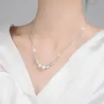 Conjunto de pulsera y collar de bola de Plata de Ley 925 para mujer, conjunto de joyería de cuentas multicapa originales de lujo, joyería exquisita para fiesta 2