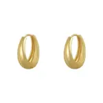 Pendientes de aro de Metal liso de aleación de cobre clásico para mujer, joyería coreana de moda, pendientes de uso diario para niña con temperamento, novedad de 2024 6