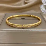 pulsera fina con estampado irregular para mujer, brazalete fino con incrustaciones de diamantes, chapado en cobre, dorado, diseño Original fino, regalo de fiesta 6