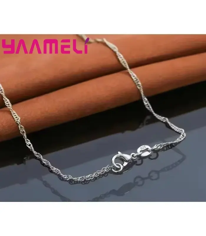 Promoción, conjunto de joyería de Color plata esterlina 925, cristal austriaco geométrico, collar con diamantes de imitación, pendiente, compromiso de boda para mujer 2