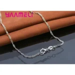 Conjunto de pendientes y collar estampado de Plata de Ley 925, cadena larga, estilo romántico dulce, forma de corazón de amor para mujer, esposa 4