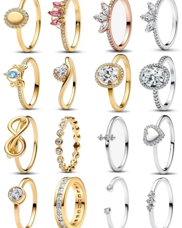 Nuevo anillo de plata 925 en forma de corazón, tamaño 6, 7, 8, 9, adecuado para el Día de San Valentín, regalo de vacaciones para mujer, joyería de moda DIY de alta gama 2