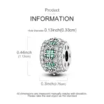 Nuevo Abalorio de plata de ley 925, colgante de trébol de cuatro hojas para pulsera Original, collar, regalos DIY para mujer 30 Nuevo Abalorio de plata de ley 925, colgante de trébol de cuatro hojas para pulsera Original, collar, regalos DIY para mujer 30