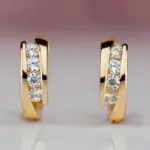 pendientes de aro de Color dorado para mujer, aretes circulares llamativos para uso diario, joyería femenina versátil con temperamento discreto 1