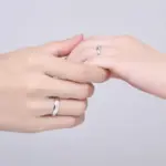 Anillo Buyee de Plata de Ley 925 para parejas, anillo Simple de estilos antiguos para dedo para mujeres y hombres, joyería fina clásica de boda a la moda, círculo 6