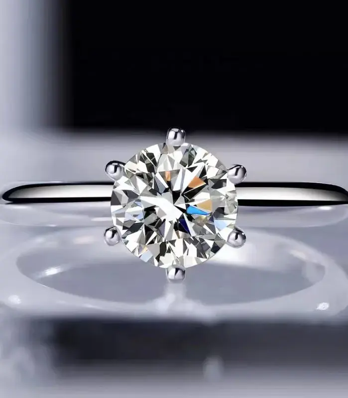 Perder dinero venta solitario Color plata anillo 7mm AAAA circón CZ compromiso anillos de boda para mujer anillo 2